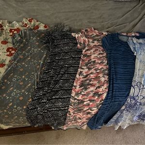 Lot of 6 lularoe Carly dresses
